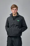 Flâneur Badge Track Jacket In Black