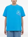 Flâneur Blossom Print T-shirt In Blue