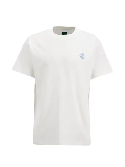 Flâneur Blossom Rubber-patch T-shirt In White