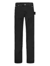 Flâneur Carpenter Utility-pocket Jeans In Black