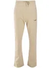 Flâneur Essential Logo-print Track Pants In Neutrals