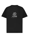 Flâneur Flower Stalk T-shirt In Black