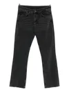 Flâneur Frayed-hem Jeans In Black