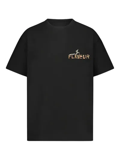Flâneur Graphic-print T-shirt In Black