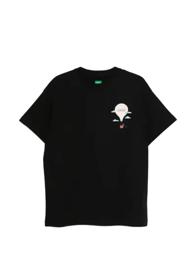 Flâneur Graphic-print T-shirt In Black