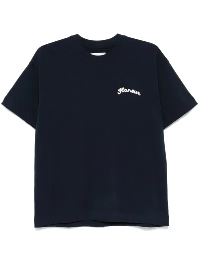 Flaneur Homme Navy Cotton T Shirt