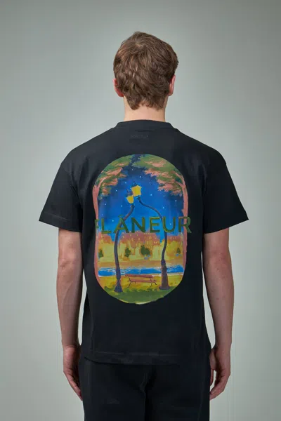 Flâneur Lanterns Of Love T-shirt In Black