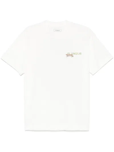 Flâneur Lanterns Of Love T-shirt In White