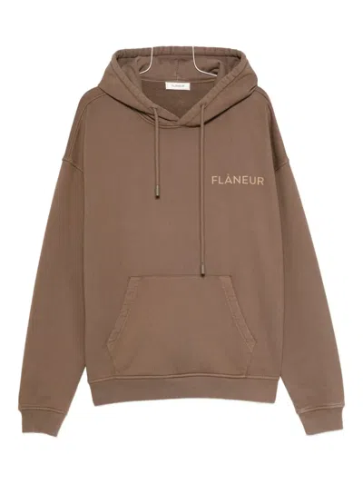 Flâneur Logo-embroidered Hoodie In Multi