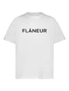 Flâneur Flaneur Printed Logo White T Shirt
