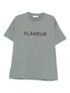 Flâneur Logo-print T-shirt In Gray