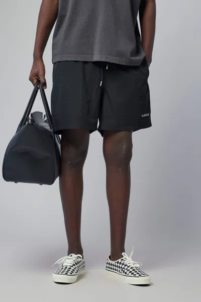 Flâneur Logo Swim Shorts In Black