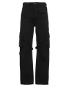 Flâneur Man Jeans Black Size M Cotton