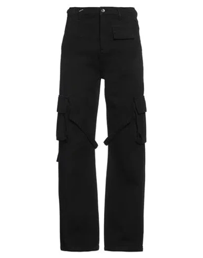 Flâneur Man Jeans Black Size M Cotton