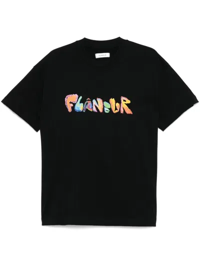 Flâneur Markerstift T-shirt In Black