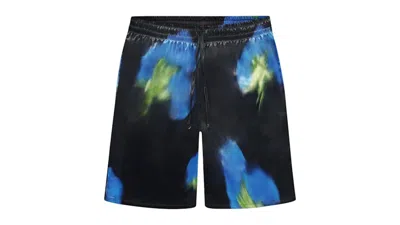 Pre-owned Flâneur Men's Flaneur Blurred Flower Shorts In Black