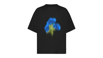 Pre-owned Flâneur Men's Flaneur Blurred Flower T-shirt In Black