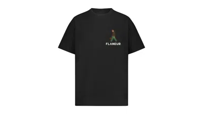 Pre-owned Flâneur Men's Flaneur Blurred Stroller T-shirt In Black