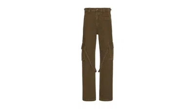 Pre-owned Flâneur Men's Flaneur Phone Pocket Cargo Trousers Pant In Army Green