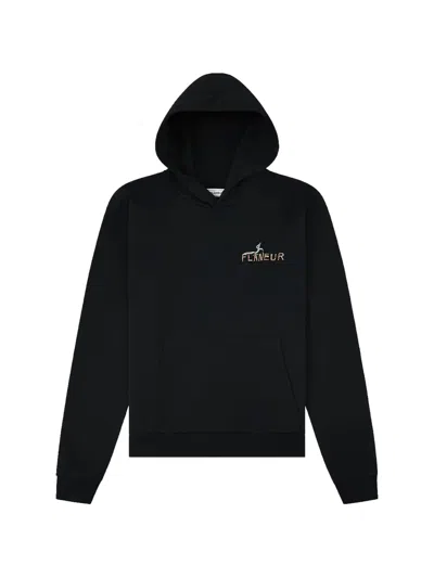 Flâneur Passage Of Time Graphic Sweater In Burgundy