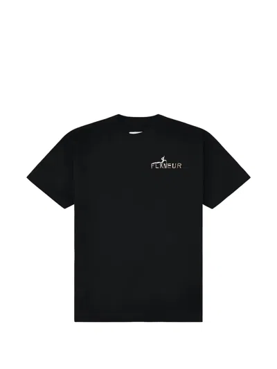 Flâneur Passage Of Time Graphic T-shirt In Black