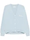 Flâneur Signature Cardigan In Blue