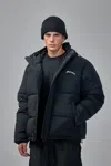 Flâneur Signature Puffer Jacket In Black
