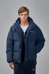 Flâneur Signature Puffer Jacket In Blue