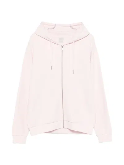Flâneur Signature Zip Hoodie In Pink