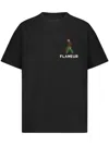 Flâneur Flaneur Blurred Stroller Print Black T Shirt In Multi