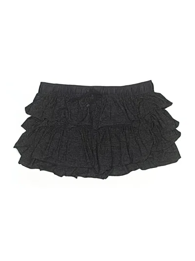 Pre-owned Flannel Casual Skirt In Black
