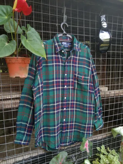 Pre-owned Flannel X Polo Ralph Lauren Polo Ralph Laurent Checkered Flannel