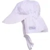 Flap Happy Kids'  Baby/toddler Upf 50+ Original Flap Hat In White