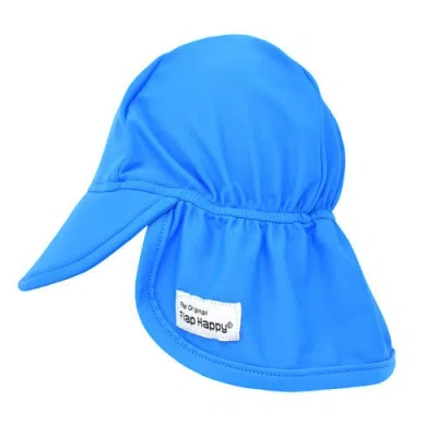 Flap Happy Kids'  Baby/toddler Upf 50+ Sustainably Made, Uv Blocking  Swim Flap Hat In Blue