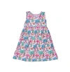 Flap Happy Kids'  Girl's Playtime Upf 50+ Dahlia Sleeveless Dress With Pockets In Island Doodles