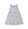 Flap Happy Kids'  Girl's Playtime Upf 50+ Dahlia Sleeveless Dress With Pockets In Mermaid Friends