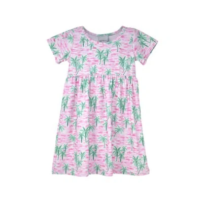 Flap Happy Kids'  Girl's Playtime Upf 50+ Laya Short Sleeve Tee Dress In Multi