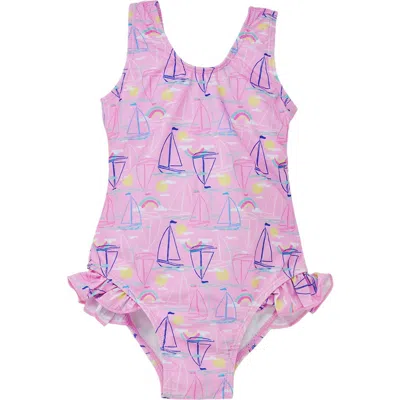 FLAP HAPPY FLAP HAPPY GIRLS SUN PROTECTIVE UPF 50+ DELANEY HIP RUFFLE SWIMSUIT