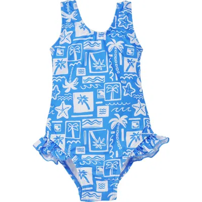 FLAP HAPPY FLAP HAPPY GIRLS SUN PROTECTIVE UPF 50+ DELANEY HIP RUFFLE SWIMSUIT