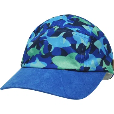 Flap Happy Kids Upf 50+ Classic Everyday Cam-cam Sun Hat In Blue