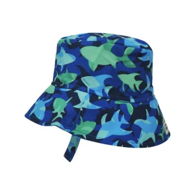 Flap Happy Babies'  Kids Upf 50+ Lightweight, Uv Blocking Bucket Sun Hat In Blue