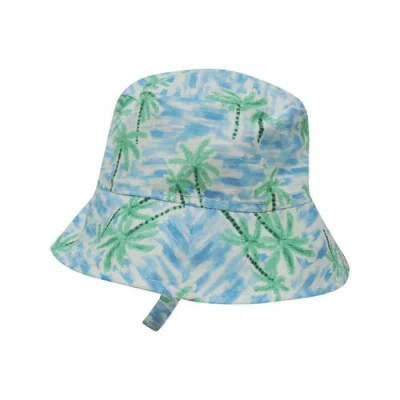 Flap Happy Babies'  Kids Upf 50+ Lightweight, Uv Blocking Bucket Sun Hat In Blue
