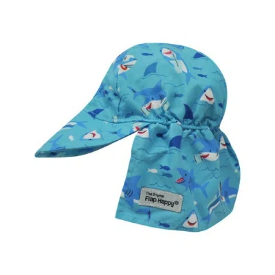 Flap Happy Kids Upf 50+ Original Flap Hat In Blue