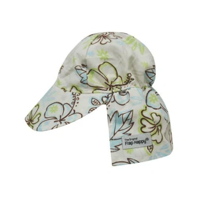 Flap Happy Kids Upf 50+ Original Flap Hat In White
