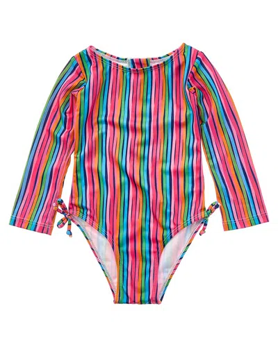Flap Happy One Piece Wacky Ribbons Swimsuit In Multi