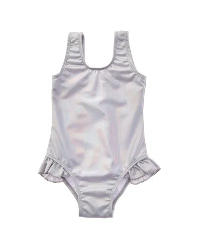 Flap Happy Kids' One-piece Swim Suit In Gray