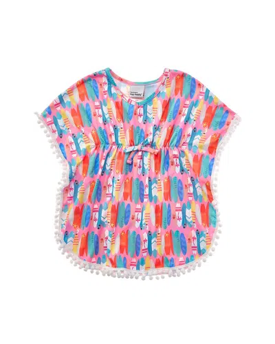 Flap Happy Kids' Pink Beach Boards Rash Guard Top