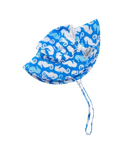 Flap Happy Printed Bucket Hat In Blue