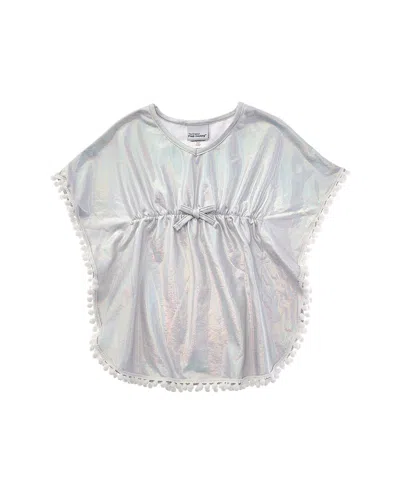 Flap Happy Kids' Shimmering Silver Mindy Rash Guard Top In Multi