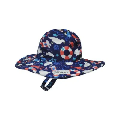 Flap Happy Babies'  Sustainably Made Upf 50+ Summer Splash Swim Hat In Multi